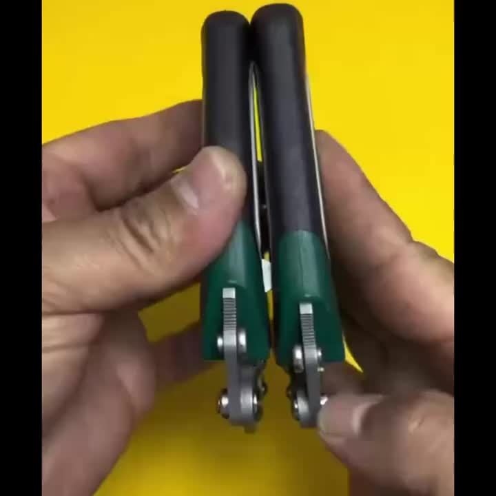 Stainless Steel Multi-Functional Wire Stripping Pliers, Foldable Design for Electrical, Plumbing, Crimping, Cutting & Twisting, Durable Metal Tool for Multiple Purposes