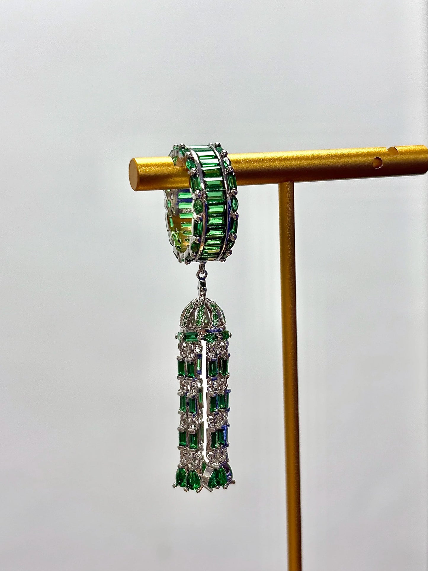 Unique Design Luxury Statement Charms Chic Cubic Zirconia Wedding Long Tassel Finger Rings for Women Bohemian Beach Jewelry