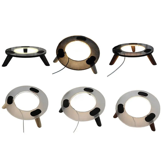 For Harman Kardon Glass 2/3/4th Solid Wood Base Desktop Display Shock-absorbing Audio Stand For Harman Kardon Aura Studio