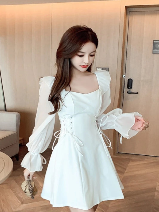 Female Dresses Coquette Women's DressSilk Satin Chiffon Sexy Black Holiday New Features Korean Style Clothing Cheap Casual X In