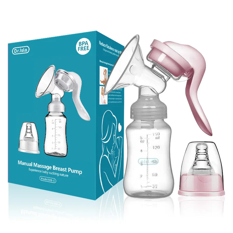 MAMIJOY Breast Pump Baby Nipple Manual Suction Milk Pump Feeding Breasts Pumps Milk Bottle Sucking Postpartum Supplies BPA Free