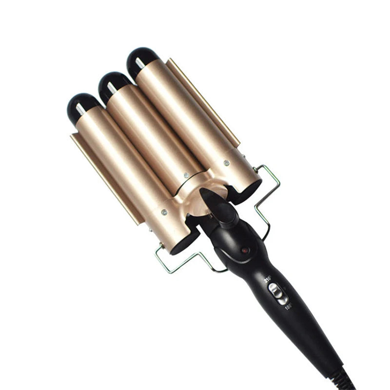 Hair Curler Tourmaline Ceramic 3 Barrel Hair Curling Iron Electric Curl Hair Machine Triple Barrel Hair Curler Hair Styling Tool
