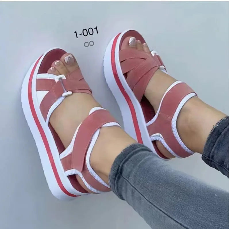 Summer New Women sandals Open Toe Fashion Heels Comfortable