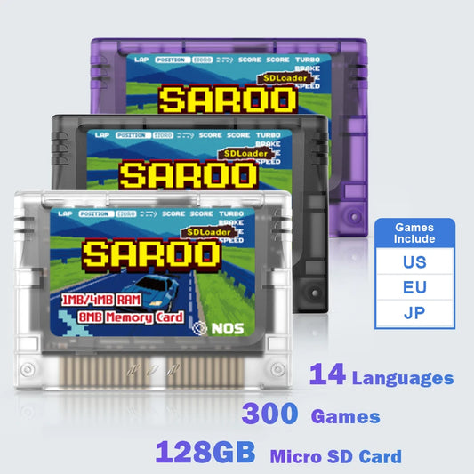 SAROO Optical Drive Emulator HDLoader FlashCart 1MB/4MB RAM 8MB Memory Card For Sega Saturn