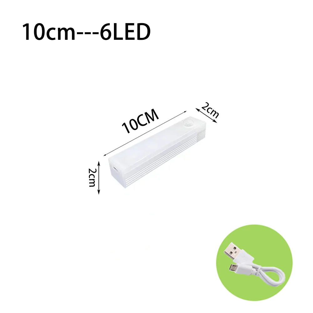 LED Motion Sensor Light Wireless LED Night Light Type C Rechargeable Light