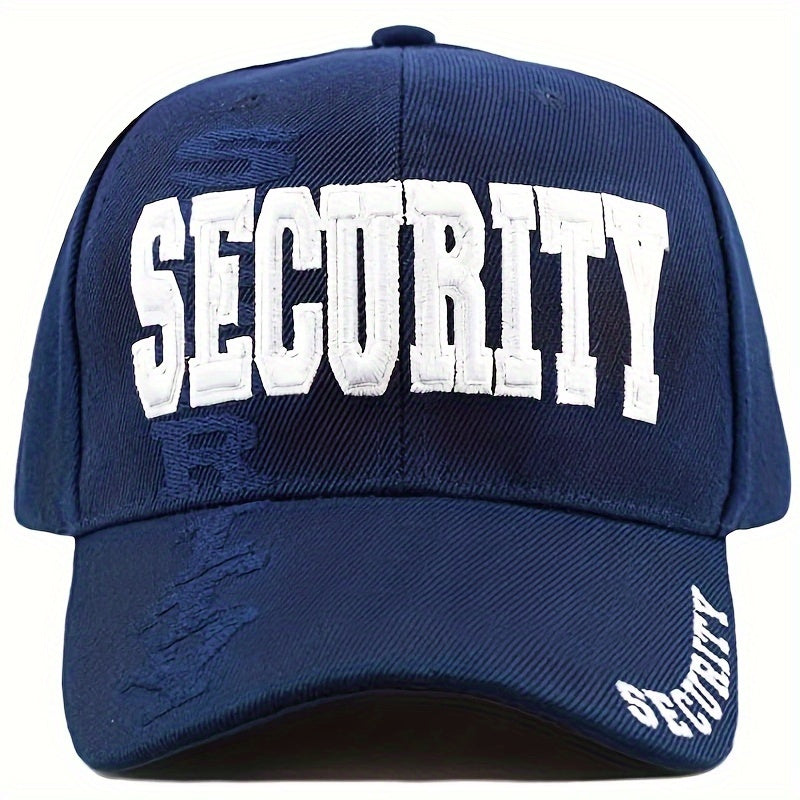 1pc "SECURITY" Embroidered Baseball Cap, Ideal Choice For Gifts