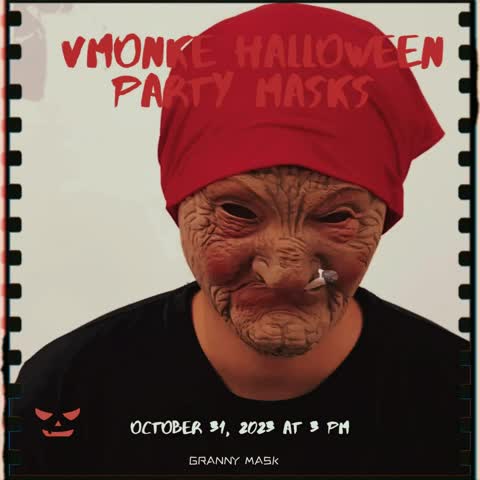 Red Hood Halloween Mask Halloween Mask