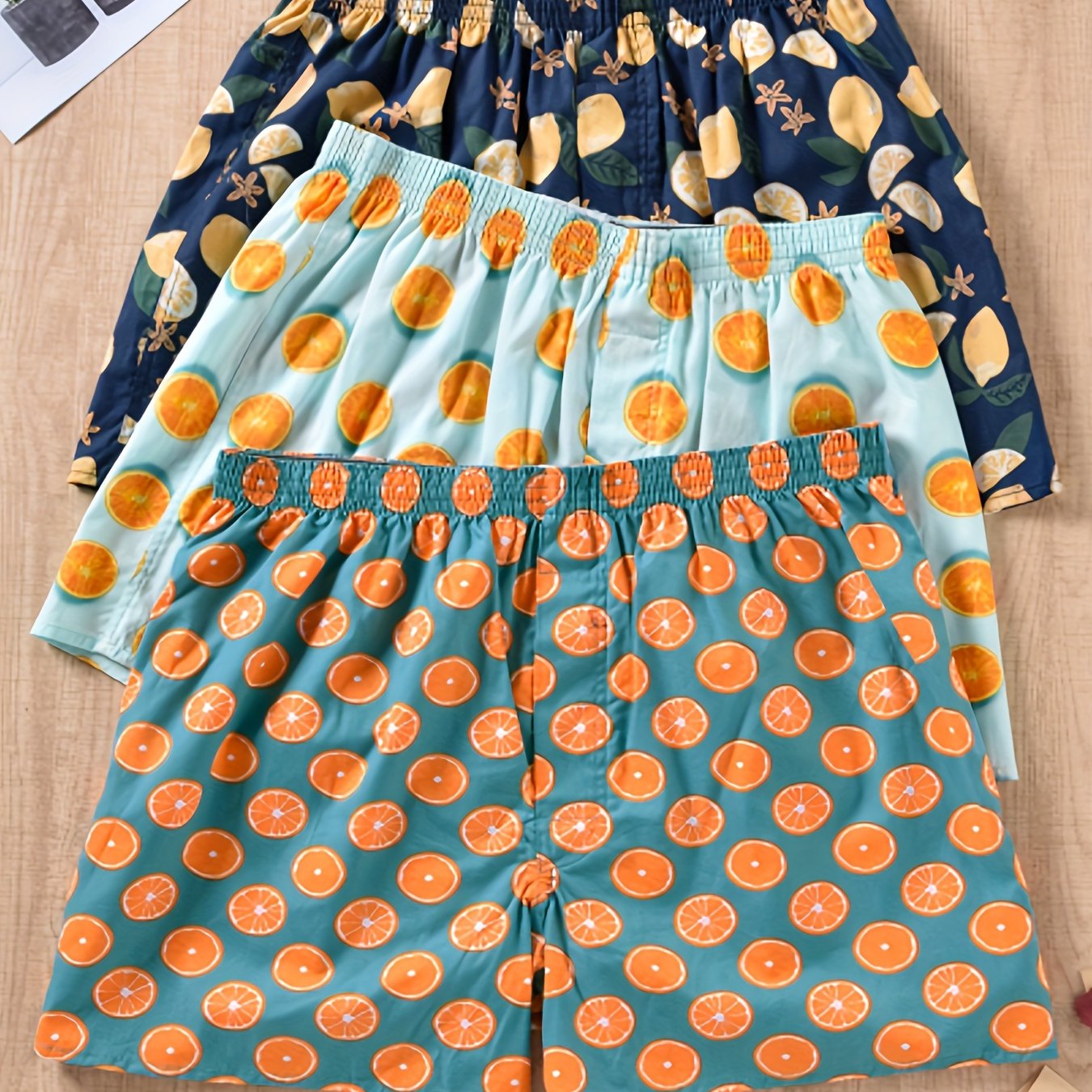 3pcs Men's Boxer Briefs, Sexy Casual Underwear with Stylish Prints for Versatile Wear at Home Out