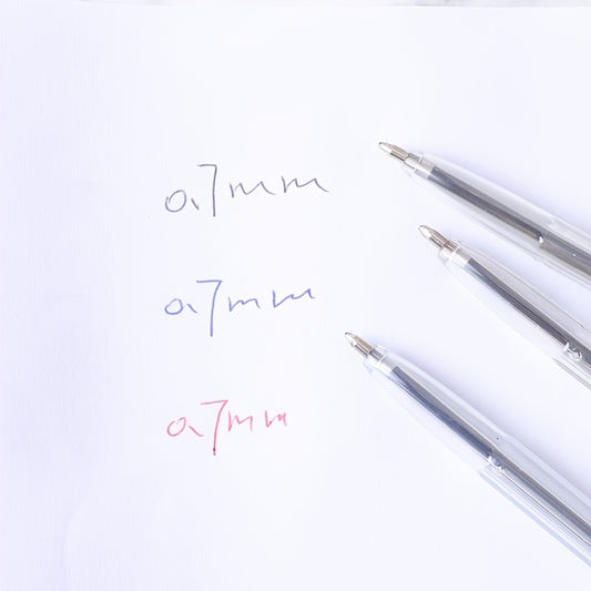 10-Pack Classic Ballpoint Pens, 0.7mm Bullet Tip in 3 Colors
