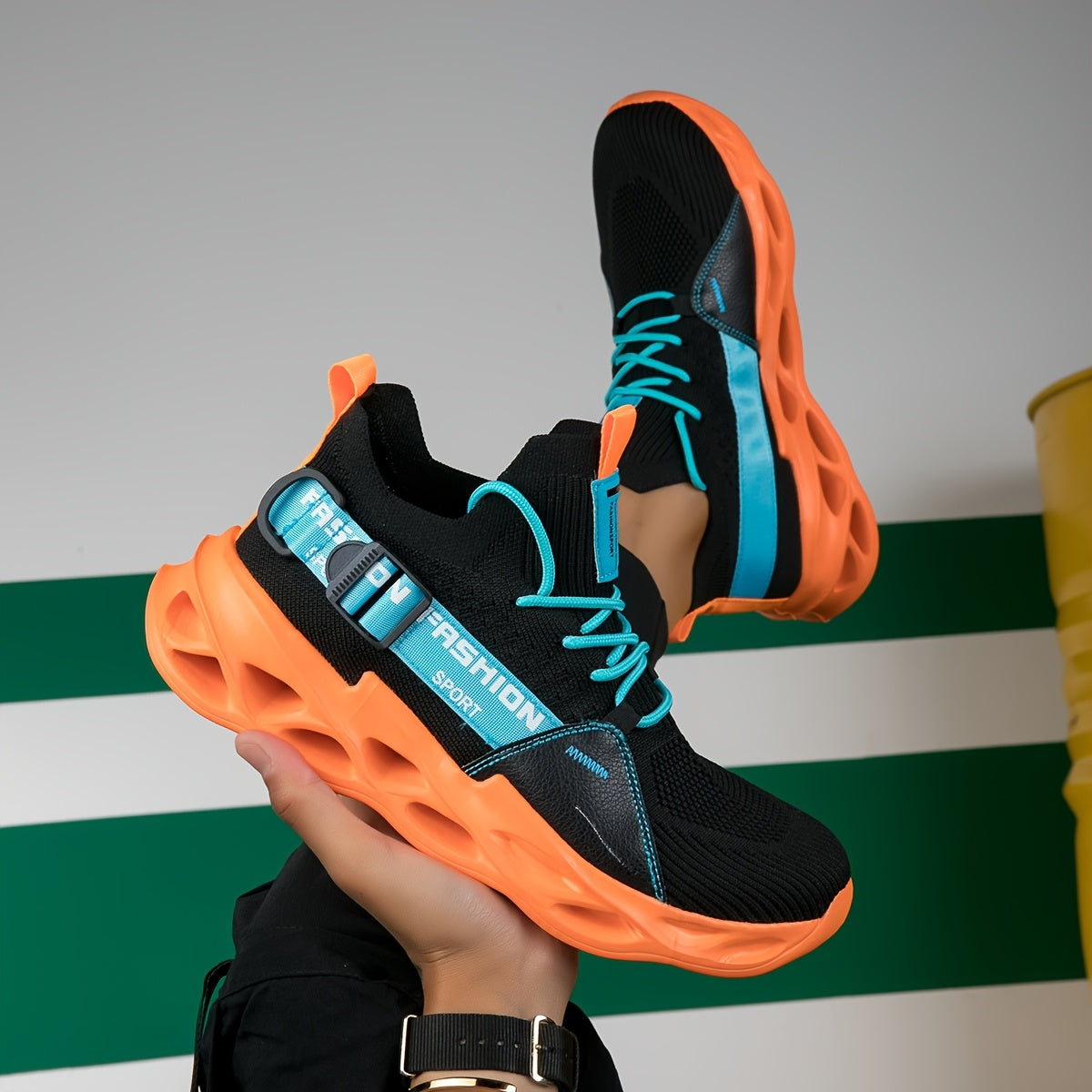 Men'S Breathable Shock-Absorbing Running Shoes - White Low-Top Lace-Up Design with Fabric Upper & EVA Cushioning, Lightweight All-Terrain for Outdoor Training, Hiking, Camping - Durable EVA Sole, Allseason Footwear, Sleek Spo