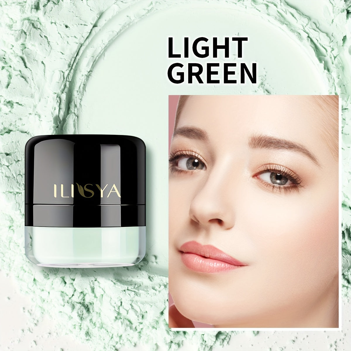 ILISYA Long-Lasting Loose Powder With Mushroom Head Makeup Foundation, Oil Control, Brightening Concealer, Waterproof And Sweatproof