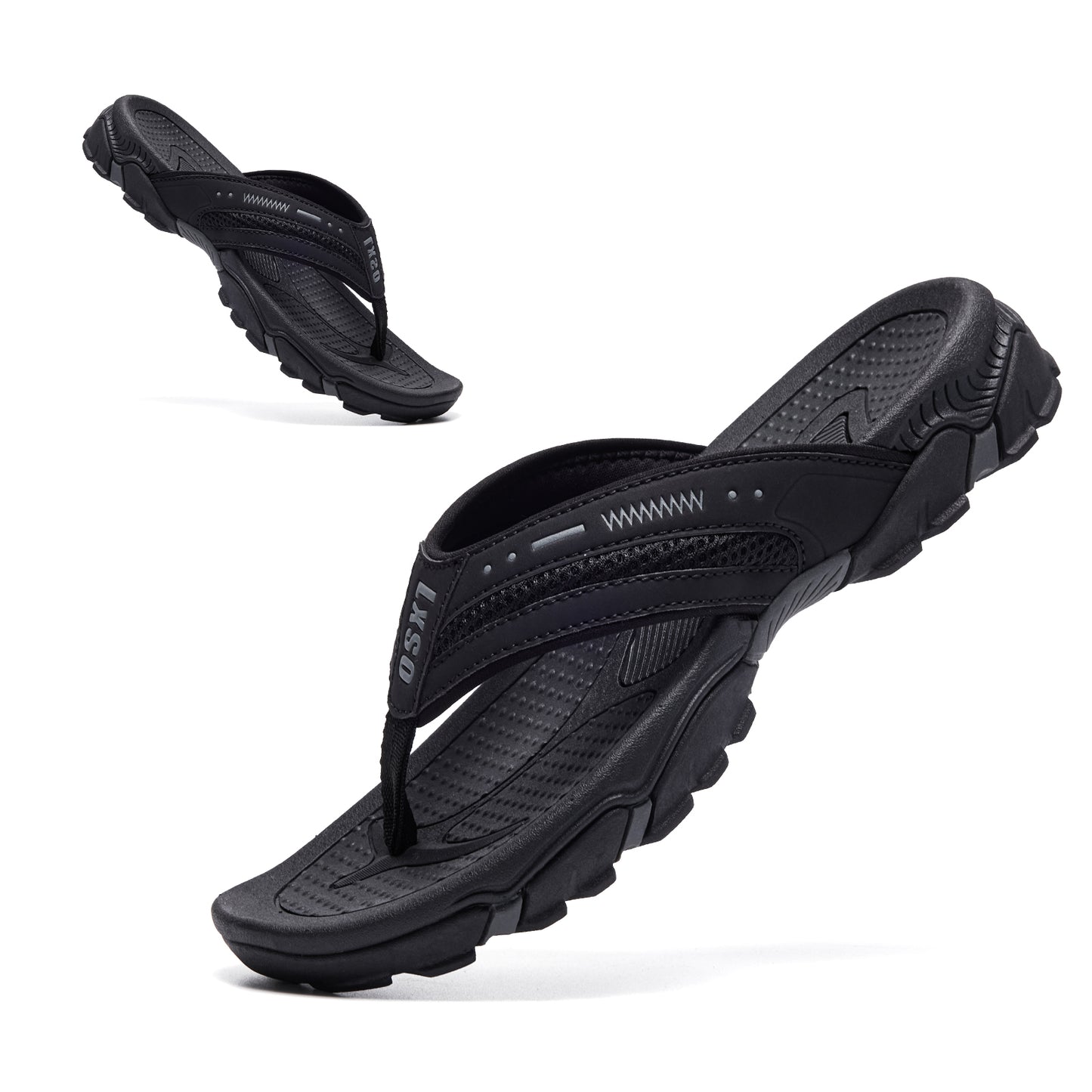 Men's Flip Flops, Outdoor Beach Thong Sandals, Arch Support Athletic Slides, Casual Lightweight Anti-skid Slippers