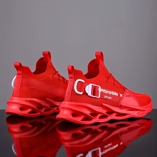 Men'S Breathable Shock-Absorbing Running Shoes - White Low-Top Lace-Up Design with Fabric Upper & EVA Cushioning, Lightweight All-Terrain for Outdoor Training, Hiking, Camping - Durable EVA Sole, Allseason Footwear, Sleek Spo