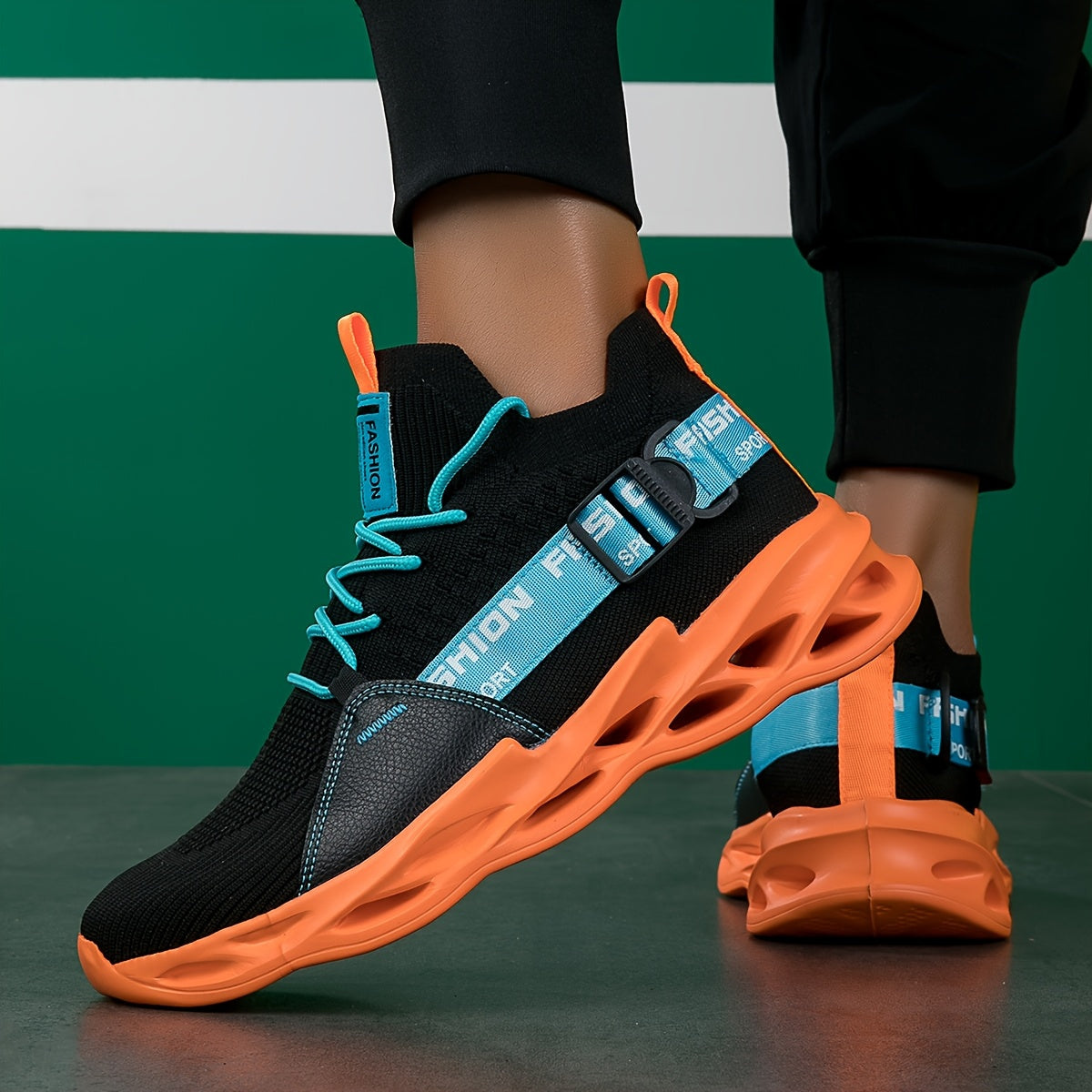 Men'S Breathable Shock-Absorbing Running Shoes - White Low-Top Lace-Up Design with Fabric Upper & EVA Cushioning, Lightweight All-Terrain for Outdoor Training, Hiking, Camping - Durable EVA Sole, Allseason Footwear, Sleek Spo