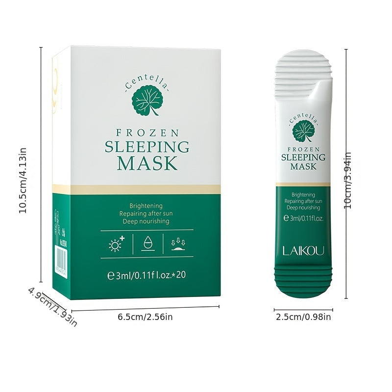20pcs Centella Asiatica Jelly Face Mask: Moisturize, Nourish & Deep Clean Skin - Skin Care Essentials! Travel Essential