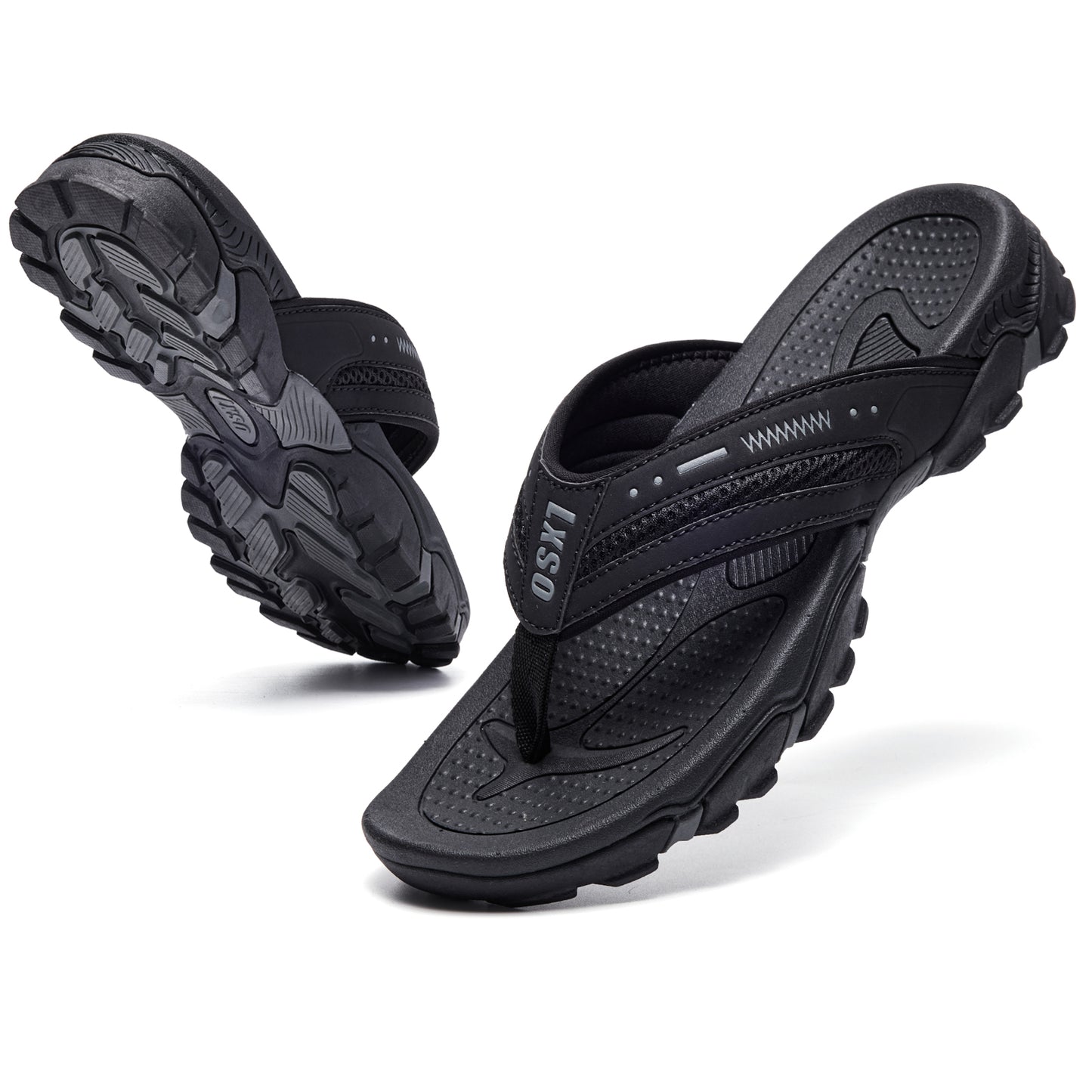 Men's Flip Flops, Outdoor Beach Thong Sandals, Arch Support Athletic Slides, Casual Lightweight Anti-skid Slippers