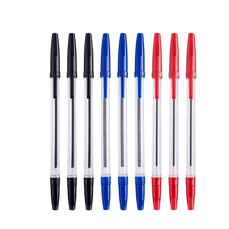 10-Pack Classic Ballpoint Pens, 0.7mm Bullet Tip in 3 Colors