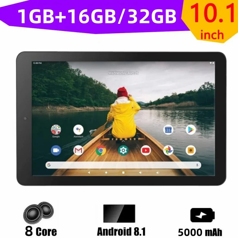 10.1 INCH V9 Tablet Android 8.1 MT8167 Quad Core 1GB RAM 32GB ROM 1280 x 800 IPS Battery 5000mAh