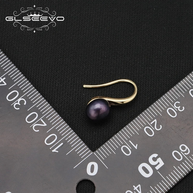 Natural Freshwater Pearl Ear Hook Earrings Fashion Luxury Personality Gold Plated Ear Hook Women Girls Fine Jewelry