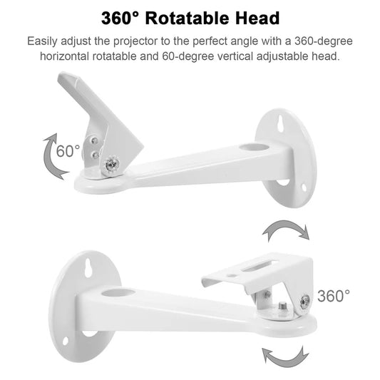 DITONG Adjustable Projector Ceiling Wall Mount Bracket 1/4 Screw DV Camera Holder Stand for HY300 PRO Projectors Accessories