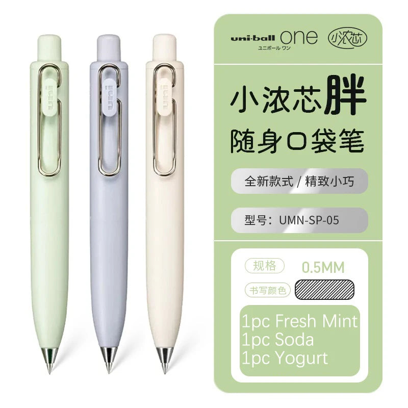 1pc New Japan UNI-ball ONE P Mini Pocket 0.5mm Gel Pens Black Ink Quick Dry Waterproof Portable Signature Pen
