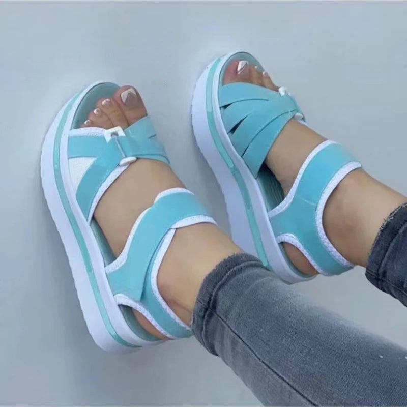Summer New Women sandals Open Toe Fashion Heels Comfortable
