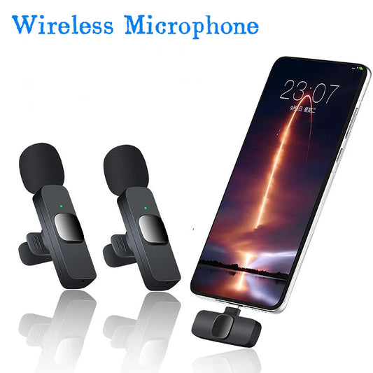 Wireless Lavalier Microphone for Live Streaming/YouTube/TikTok/Facebook Live Streaming Noise Cancelling Microphone Suitable For