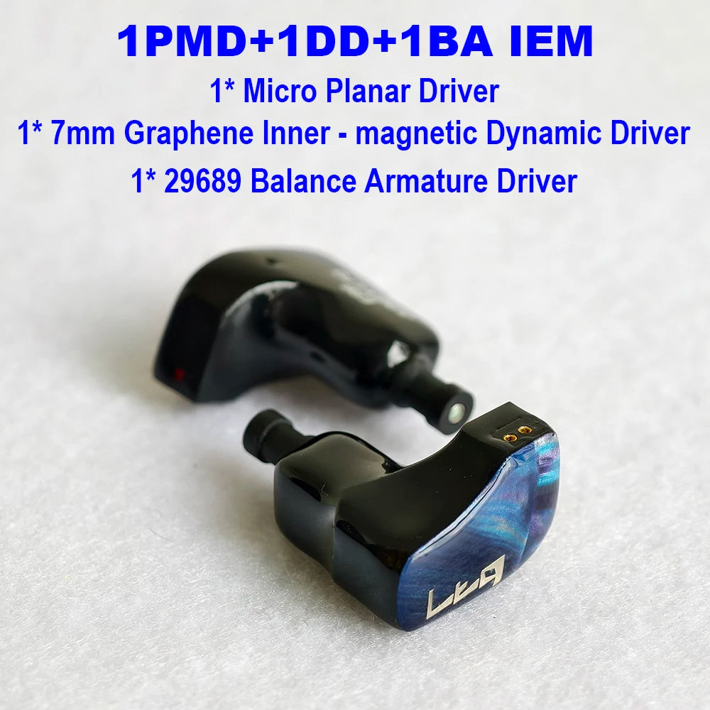 IEM Earphones in Ear Monitor Earbuds DD+BA+ PMD HiFi Headphones Planar Magnetic Driver Wired Headphone for Musician LTQ ER6 IEMs