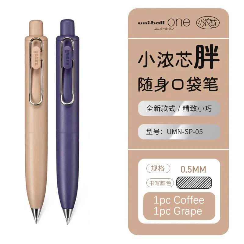 1pc New Japan UNI-ball ONE P Mini Pocket 0.5mm Gel Pens Black Ink Quick Dry Waterproof Portable Signature Pen