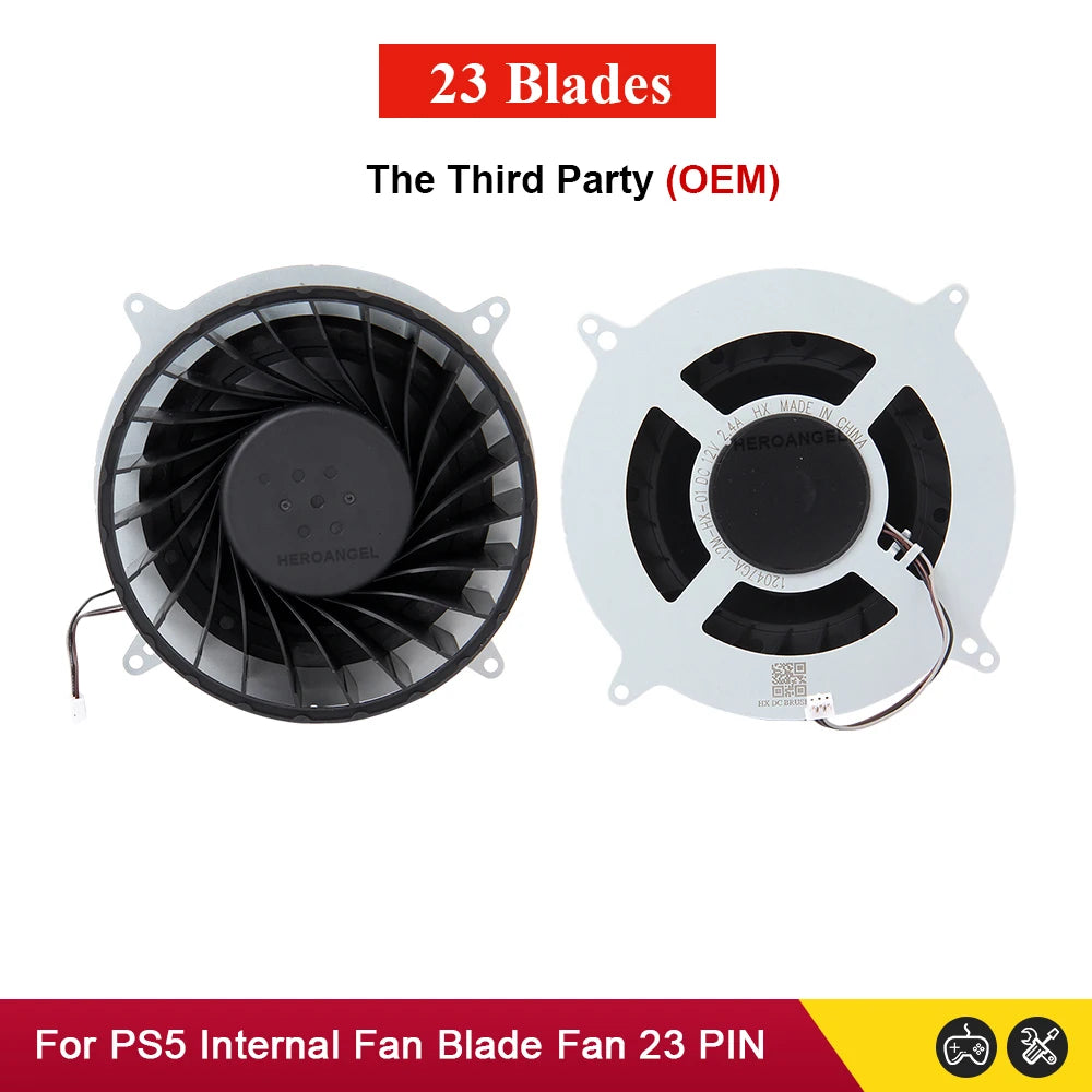 Original Internal Cooling Cooler Fan For PS5 Consoles 17 Blades Cooler Fan G12L12MS1AH-56J14 For PS5 23 Blades 12047GA-12M-WB-01