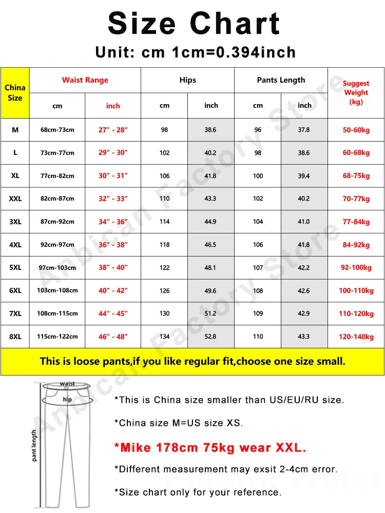 Spring Summer Straight Cotton Sweatpants Men Sportswear Casual Long Track Pants Male Loose Joggers Trousers Plus Size 8XL