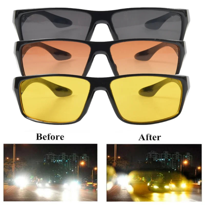 Car Night Vision Driver Goggles Sunglasses UV Protection Anti-Glare Motorcycle Driving G