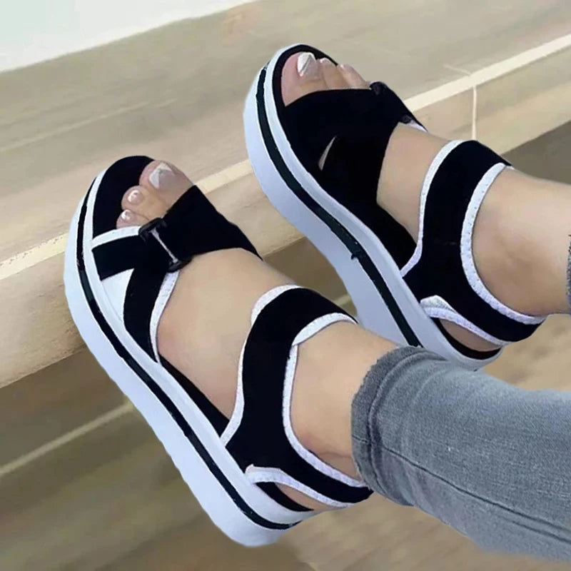 Summer New Women sandals Open Toe Fashion Heels Comfortable