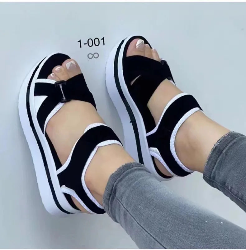 Summer New Women sandals Open Toe Fashion Heels Comfortable