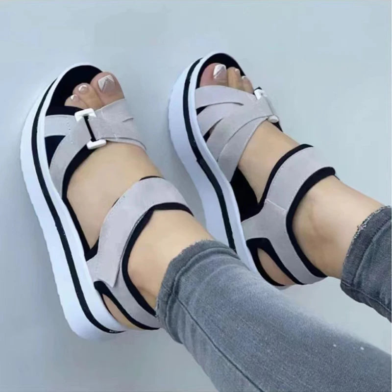 Summer New Women sandals Open Toe Fashion Heels Comfortable
