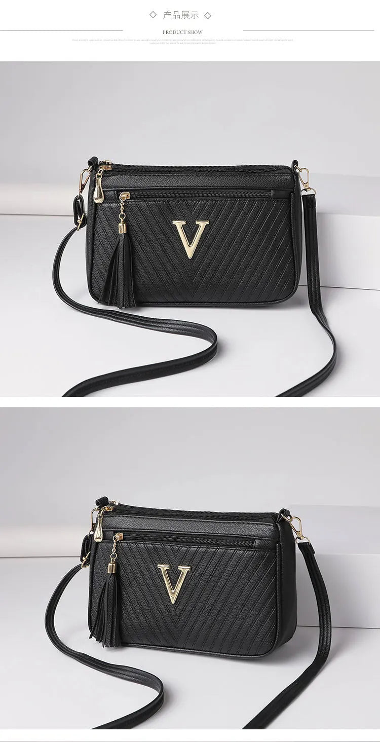 Women's Middle-aged Crossbody Bag Korean Version 2024 Spring/summer Fashion Trend Single Shoulder Bag Change Mobile Phone Purse