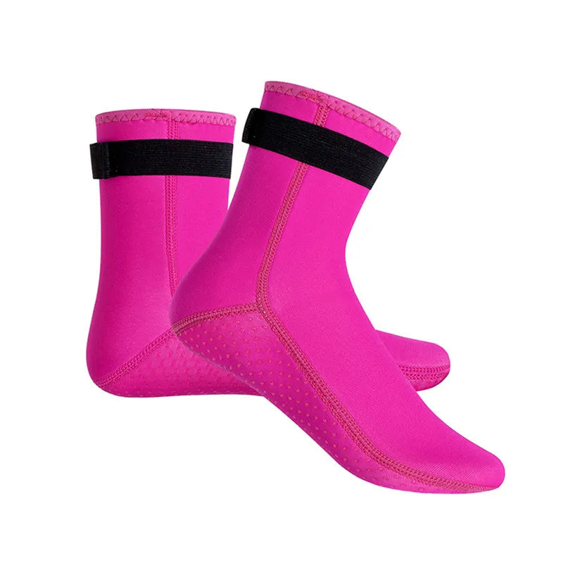 3mm Neoprene Diving Socks Shoes Water Boots Non-slip Beach Boots Wetsuit Shoes Warming Snorkeling Diving Surfing Socks For Adult