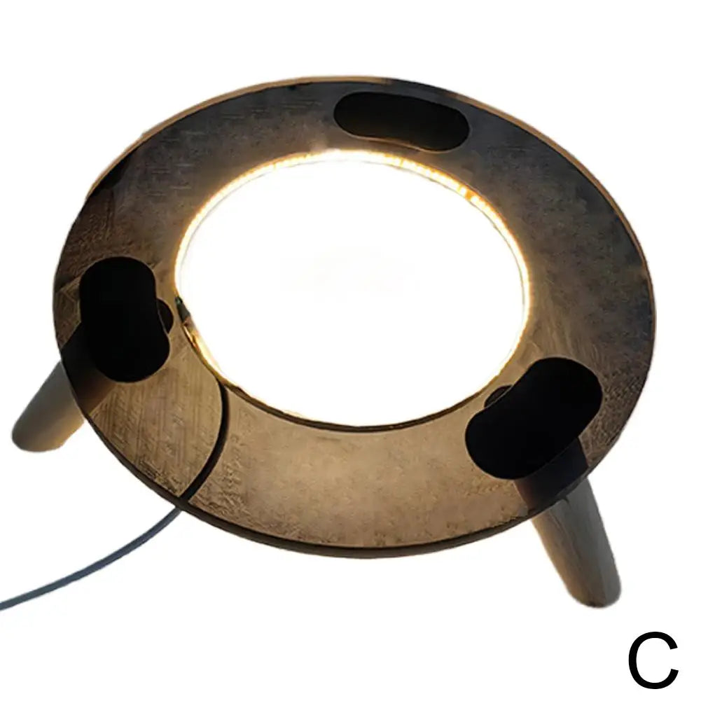 For Harman Kardon Glass 2/3/4th Solid Wood Base Desktop Display Shock-absorbing Audio Stand For Harman Kardon Aura Studio