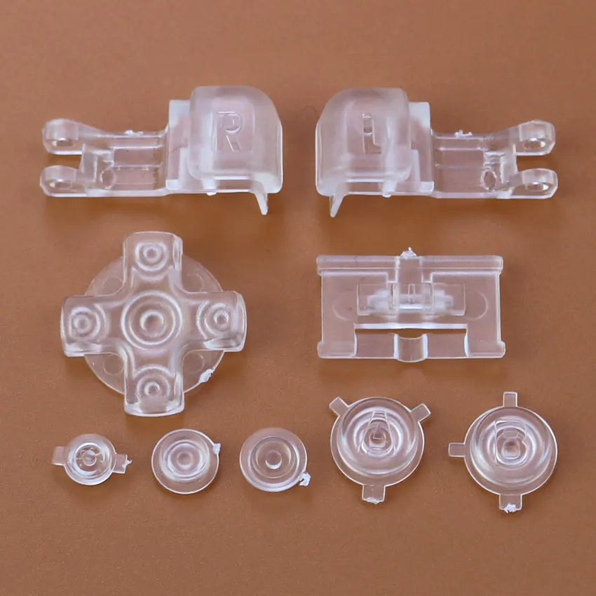Plastic Full Set Button For Gameboy Advance GBA SP Game Replacement Button Kit D Pad ABLR Select Start Power ON OFF Volume Key