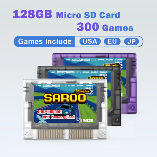 SEGA SATURN SAROO All-in-One ODE SD Card Loader 1MB/4MB RAM Expansion 8MB Memory Card Flash Cartridge Cart for SS Console
