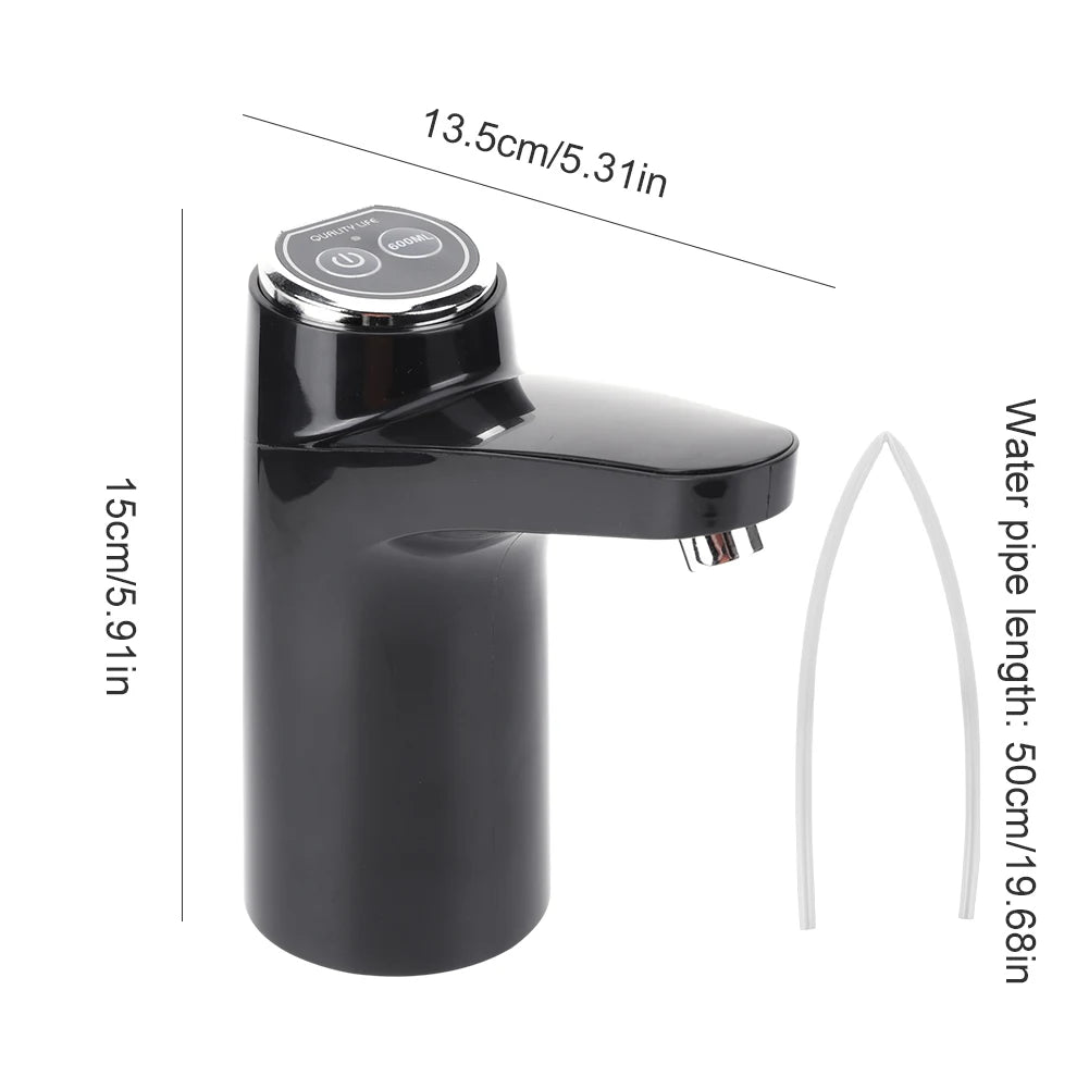 Electric Water Pump USB Rechargeable Portable Water Dispenser One Key Switch Auto Pump 11L Water Bin for Outdoor Camping