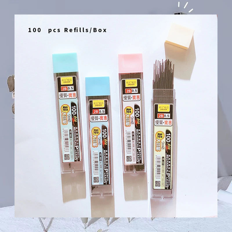 Aesthetic stationery back to school supplies 0.5mm mechanical pencil for school useful drawing nib pen pencils set school goods