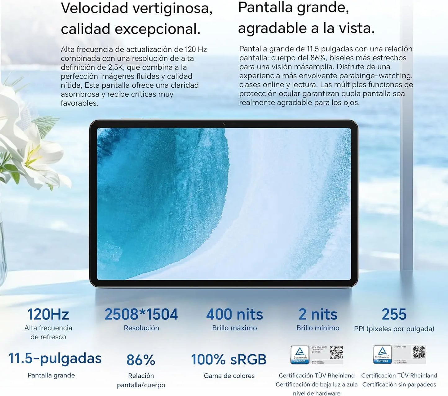 HONOR Pad X9a 11.5 Inches, 120Hz 2.5K Display, 6GB/128GB WiFi, 8300mAh Battery Tablet without Charger Qualcomm Snapdragon 685