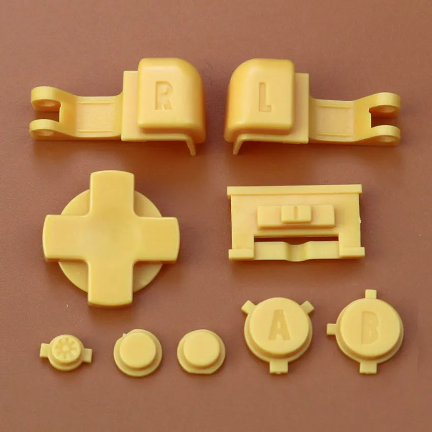 Plastic Full Set Button For Gameboy Advance GBA SP Game Replacement Button Kit D Pad ABLR Select Start Power ON OFF Volume Key