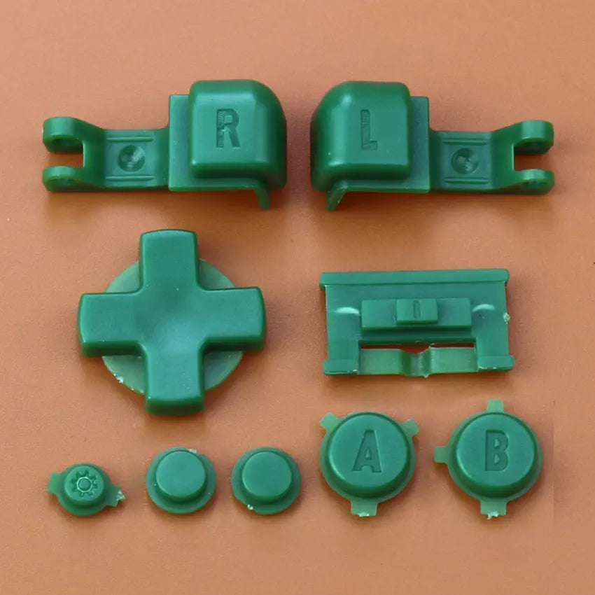 Plastic Full Set Button For Gameboy Advance GBA SP Game Replacement Button Kit D Pad ABLR Select Start Power ON OFF Volume Key