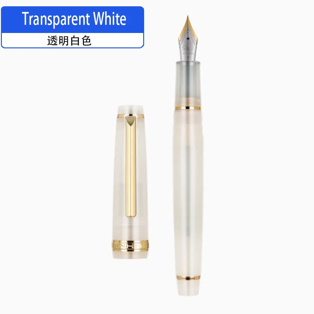 Jinhao 82 Gold Clip Series Luxury Resin Metal EF/F/M/Curved Nib Fountain Pen Rotation Opening Ink Pens School Office Supplies