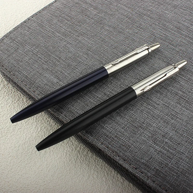 9 Colors Metal Ballpoint Pens Automatic Ball Pen G2 RefillBlue Ink For School Office Stationery Supplies Writing 0.7mm