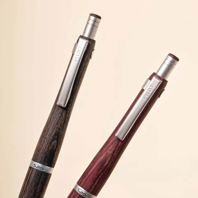 New PILOT S20 Hippo Wooden Barrel Ballpoint Pen High-end Business Use 0.7mm Black Medium Oil Pen Refill Japan Stationery Writing