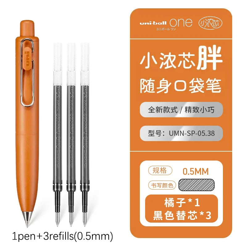 1pc New Japan UNI-ball ONE P Mini Pocket 0.5mm Gel Pens Black Ink Quick Dry Waterproof Portable Signature Pen