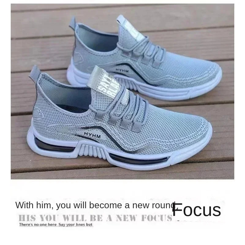Men's shoes, new summer breathable mesh casual shoes,